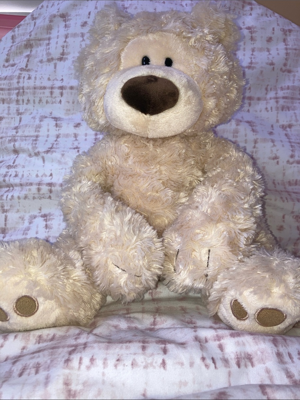 GUND Philbin Teddy Bear Plush Cream Tan Stuffed Animal Toy Lovey 16”